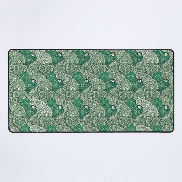 Item preview, Emerald Paisley Garden – Intricate Vintage Green Floral Pattern designed and sold by Mousy17.
