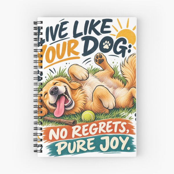 Item preview, Live Like Your Dog Motivational Funny Design designed and sold by A Light Worker.