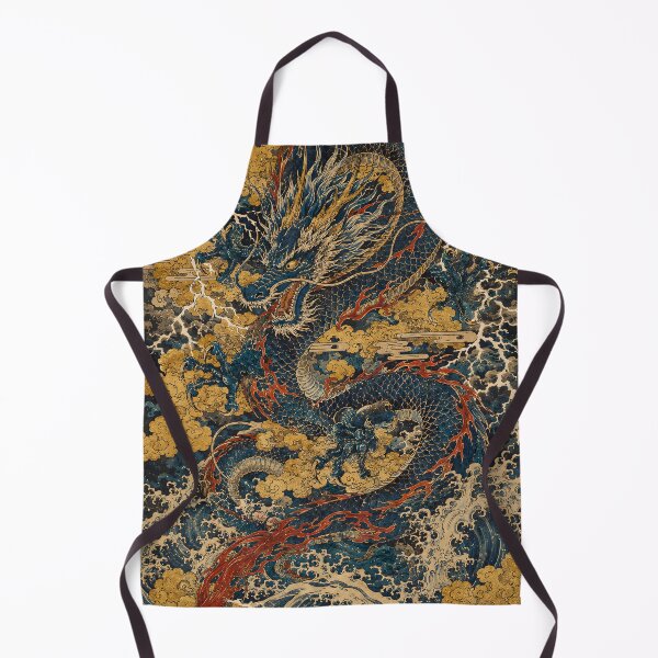 Item preview, Ukiyo-e Azure Dragon in Storm Clouds — Japanese Woodblock designed and sold by JYUMARU.