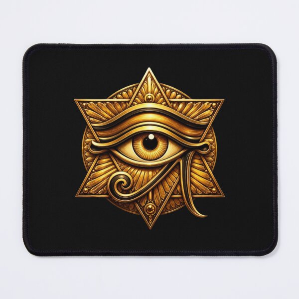 Item preview, Golden Eye of Horus Mandala | Ancient Egyptian Art designed and sold by Zaru Art Studio.