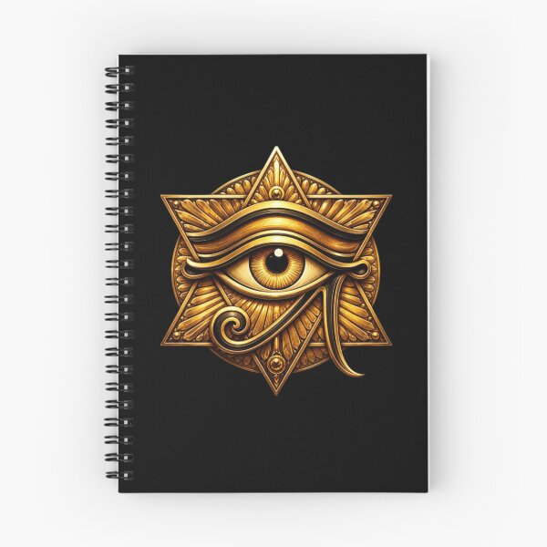 Item preview, Golden Eye of Horus Mandala | Ancient Egyptian Art designed and sold by Zaru Art Studio.