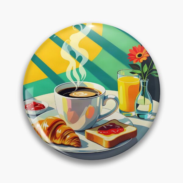 Item preview, Sunday Café Breakfast – Pop Art Poster designed and sold by LSVart.
