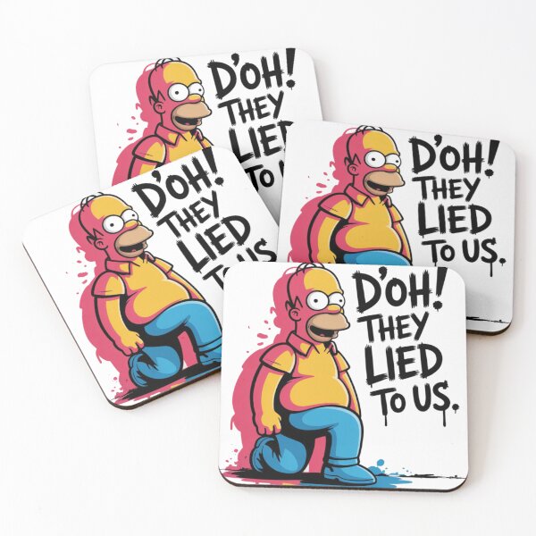 Item preview, Homer Simpson - D'oh! They lied to us designed and sold by 123ks.
