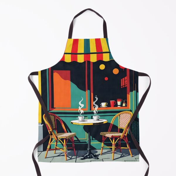 Item preview, Retro Café Terrace Pop Art Poster designed and sold by LSVart.
