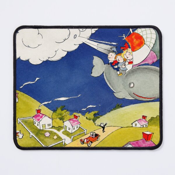 Item preview, Whale Wall Art, A Tale of a Whale Print, Vintage Children’s Storybook Art, John Held Jr. designed and sold by RickE.
