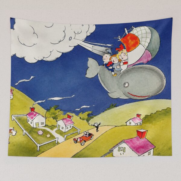 Item preview, Whale Wall Art, A Tale of a Whale Print, Vintage Children’s Storybook Art, John Held Jr. designed and sold by RickE.