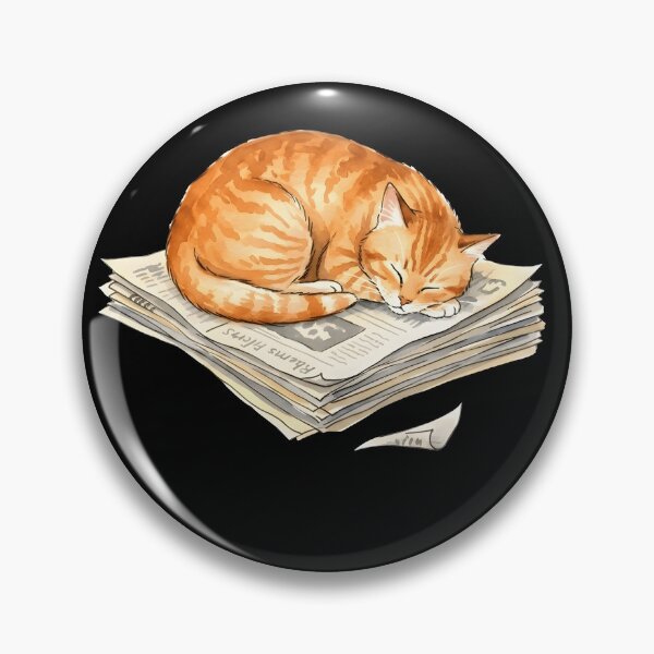 Item preview, Cat Newspaper Shirt designed and sold by howsamluca.