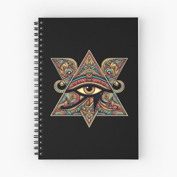 Item preview, Colorful Egyptian Eye Star | Ancient Egypt Symbol Art designed and sold by Zaru Art Studio.