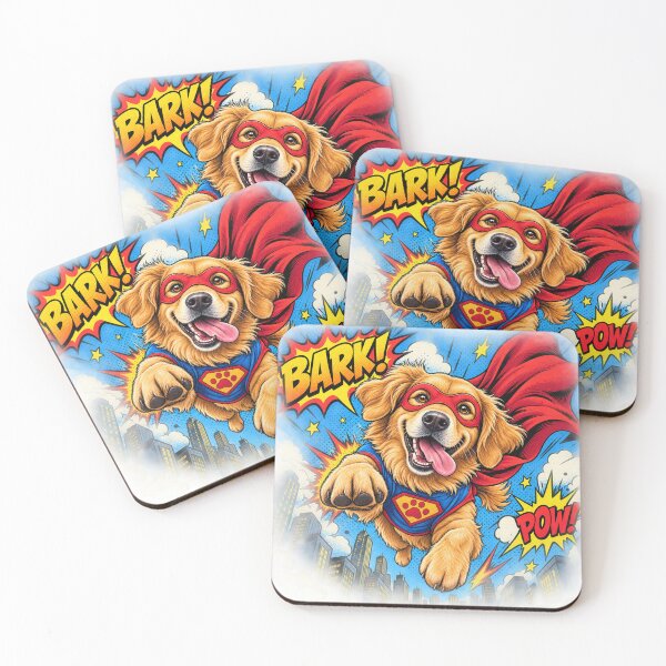 Item preview, Superhero Comic Book Dog Bold Action Design designed and sold by A Light Worker.