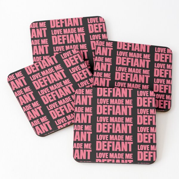 Item preview, Love Made Me Defiant Bold Empowerment Quote designed and sold by TeeTimeTreasure.