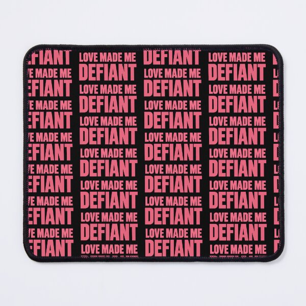 Item preview, Love Made Me Defiant Bold Empowerment Quote designed and sold by TeeTimeTreasure.