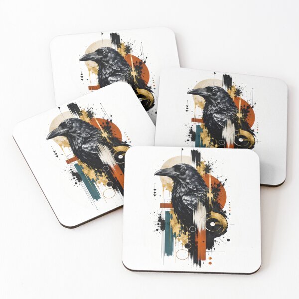 Item preview, Raven Abstract Expressionism designed and sold by KLERIKSTORE.