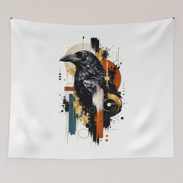 Item preview, Raven Abstract Expressionism designed and sold by KLERIKSTORE.