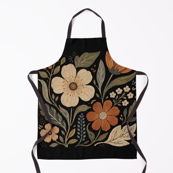 Item preview, Vintage Folk Art Flowers Botanical Garden designed and sold by wecrea.