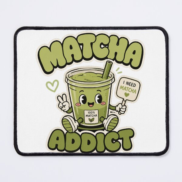 Item preview, Matcha Addict cartoon designed and sold by J. K..