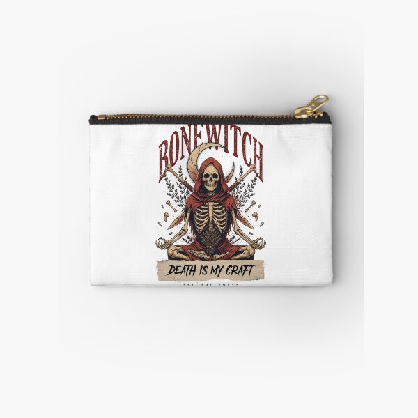 Item preview, Bonewitch T-Shirt | Death Is My Craft Skeleton Occult Halloween Graphic Tee v3 designed and sold by DarylWelsh2024.
