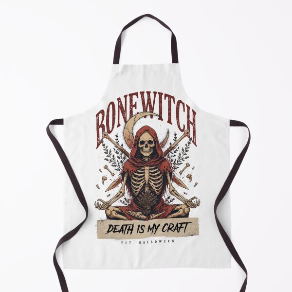 Item preview, Bonewitch T-Shirt | Death Is My Craft Skeleton Occult Halloween Graphic Tee v3 designed and sold by DarylWelsh2024.