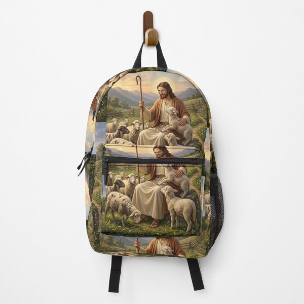 Item preview, Jesus The Good Shepherd Oil Painting Christian Fine Art designed and sold by Artemis & Woven Collective.
