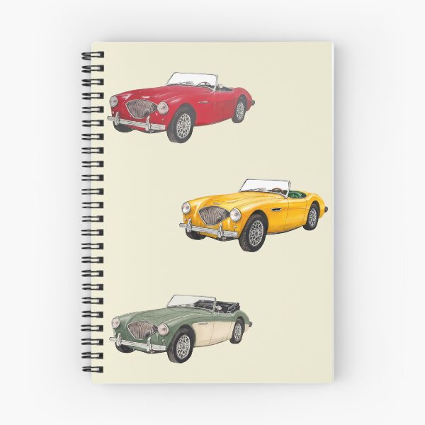 Item preview, Austin Healey 3000 Classic Car Sticker Pack in Watercolor Yellow designed and sold by SuperMama1973.
