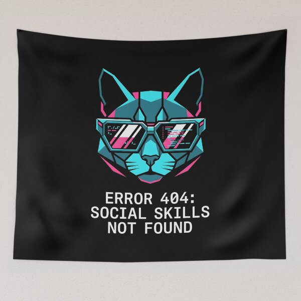 Item preview, Cyberpunk Cat Introvert - Techwear Cat Developer IT Humor designed and sold by SplashTastic.