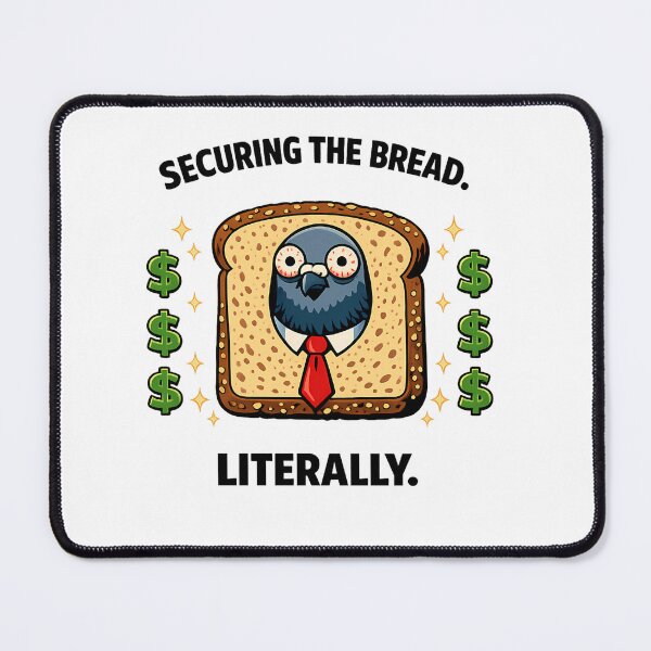 Item preview, Securing the Bread Business Bird designed and sold by LazyPaw Design.