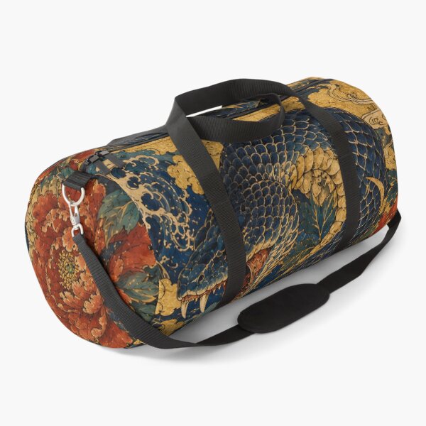 Item preview, Ukiyo-e Serpent & Peony — Japanese Woodblock Tattoo Art designed and sold by JYUMARU.