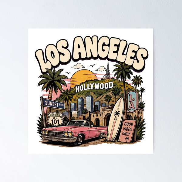 Item preview, Los Angeles city  designed and sold by J. K..
