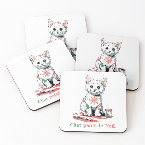 Item preview, CHRISTMAS PAINTED CAT! - Feline Christmas Tree designed and sold by francoisville.