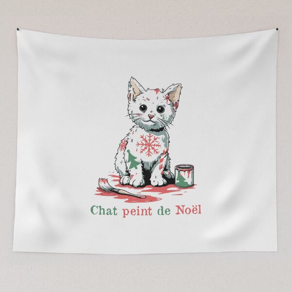 Item preview, CHRISTMAS PAINTED CAT! - Feline Christmas Tree designed and sold by francoisville.