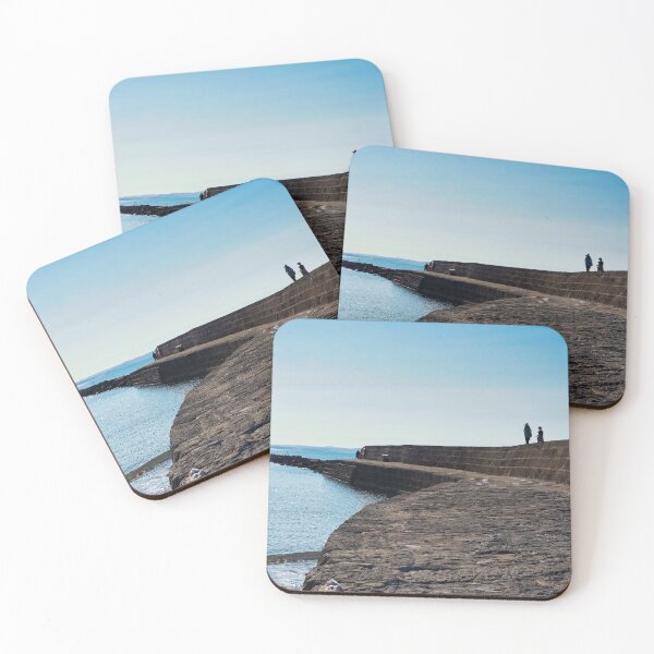 Item preview, Historic Cobb Harbour Wall Overlooking Lyme Bay at Lyme Regis Dorset designed and sold by Dorset Girl.