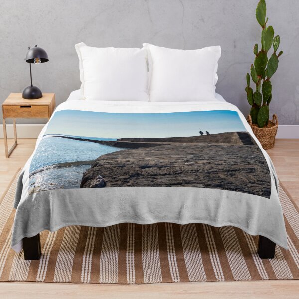 Item preview, Historic Cobb Harbour Wall Overlooking Lyme Bay at Lyme Regis Dorset designed and sold by Dorset Girl.
