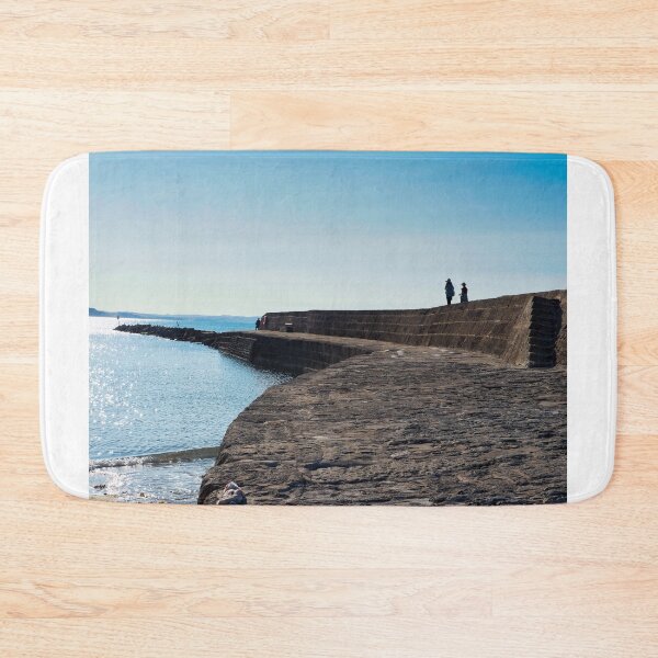 Item preview, Historic Cobb Harbour Wall Overlooking Lyme Bay at Lyme Regis Dorset designed and sold by Dorset Girl.