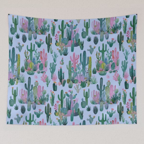 Item preview, Everyone Loves Cacti Pattern over Lavender  designed and sold by Lidra Zehcnas.