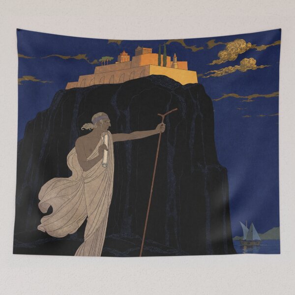 Item preview, Greek Mythology Wall Art, Art Deco Classical Figure Print, George Barbier Vintage Art designed and sold by RickE.