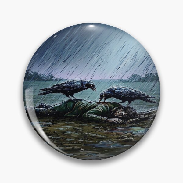 Item preview, The Two Corbies - Dark Folklore Raven Art designed and sold by Stefanrajzer.