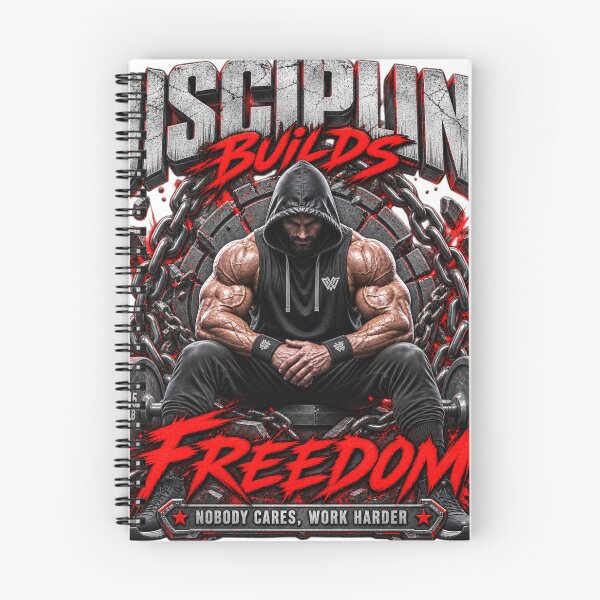Item preview, Discipline Builds Freedom – Bodybuilding Gym Motivation Shirt designed and sold by PrintFusion57.