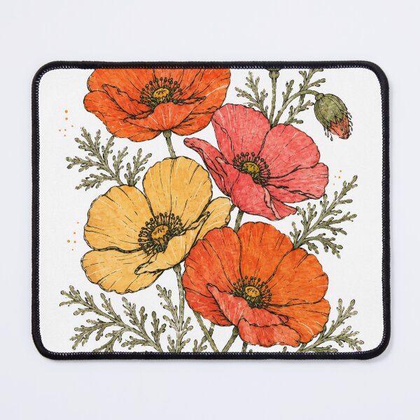 Item preview, Vintage Poppy Flowers Botanical Wildflower Art designed and sold by wecrea.
