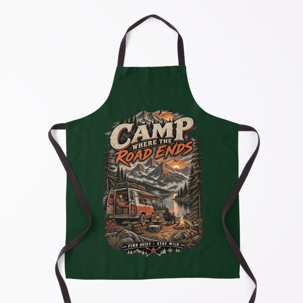 Item preview, CAMP WHERE THE ROAD ENDS designed and sold by KrungiT Design .