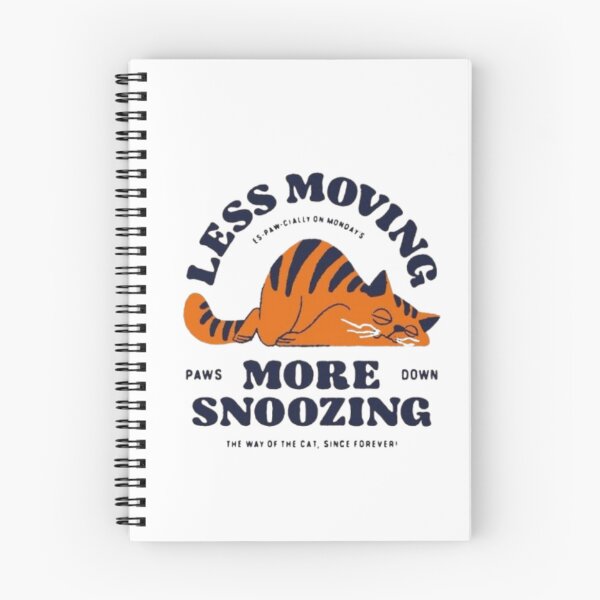 Item preview, Less Moving More Snoozing – Funny Cat Cartoon Design designed and sold by WATEKE.