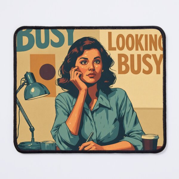 Item preview, Busy Looking Busy Retro Office designed and sold by davitabros.