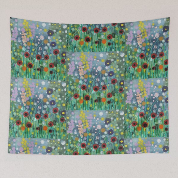 Item preview, Whimsical Wildflower Meadow designed and sold by GhostDogDesigns.