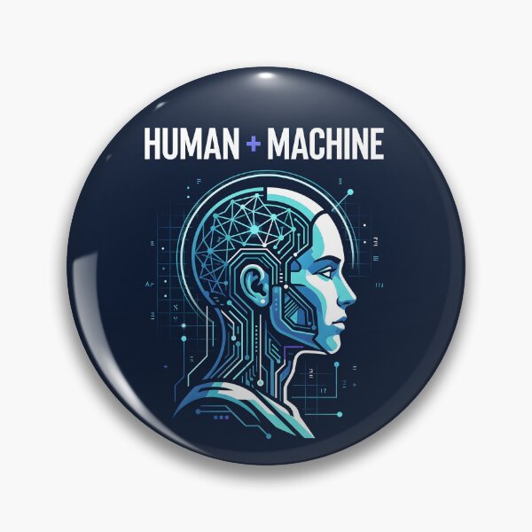 Item preview, Human Machine AI Cyberpunk Design designed and sold by hutofdesigns.