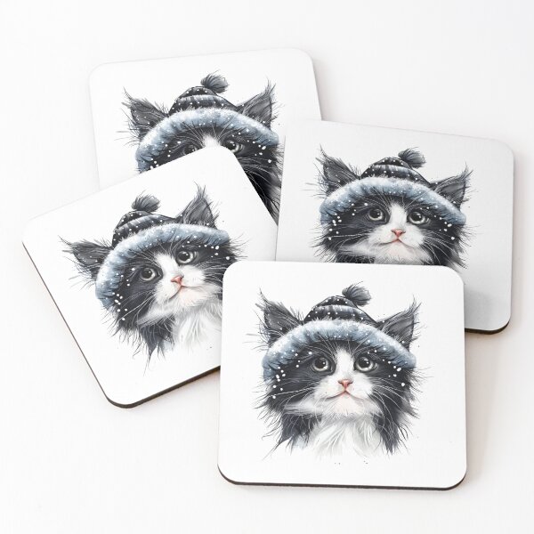 Item preview, Cat | Black & White Cat | Minimal Pet Aesthetic Art designed and sold by Mandayartstudio.