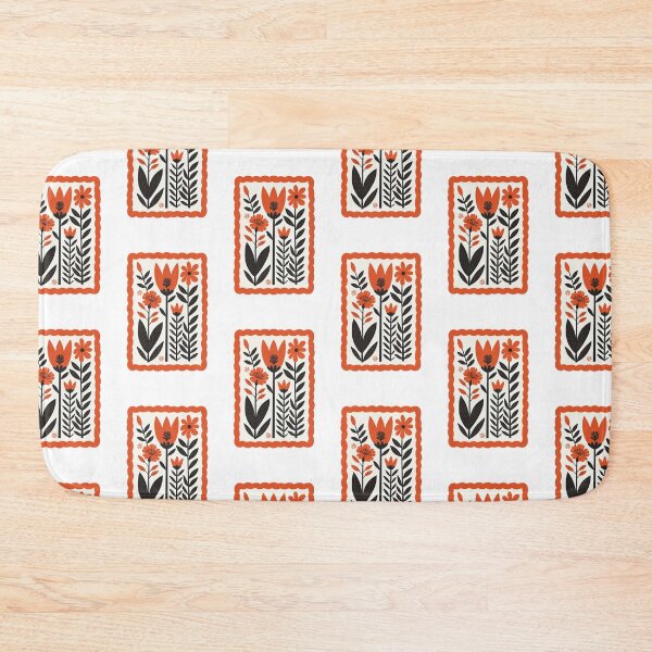 Item preview, Folk floral stamp designed and sold by OtterFactory.