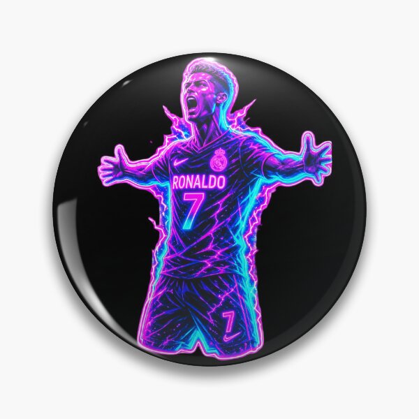 Item preview, Neon Football Victory Celebration Number 7 designed and sold by ExploreAura Studio.