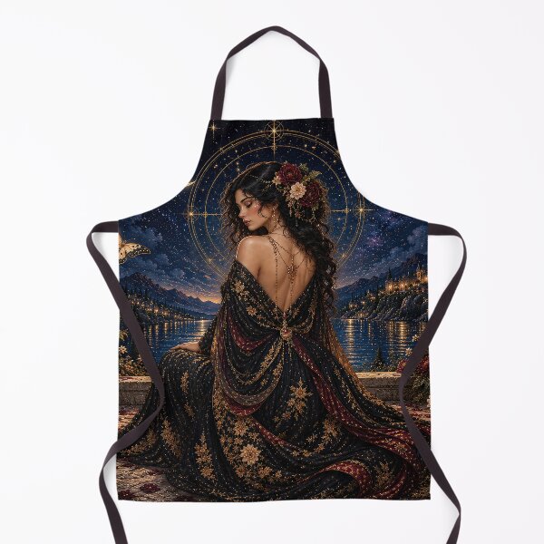 Item preview, Midnight Muse – Celestial Art Nouveau Garden designed and sold by Ray's Photos & Art.