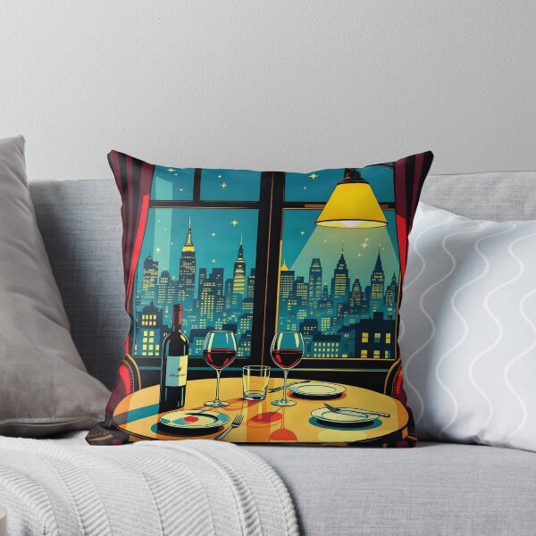 Item preview, Evening Bistro Table – Pop Art Poster designed and sold by LSVart.