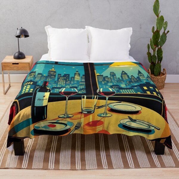 Item preview, Evening Bistro Table – Pop Art Poster designed and sold by LSVart.