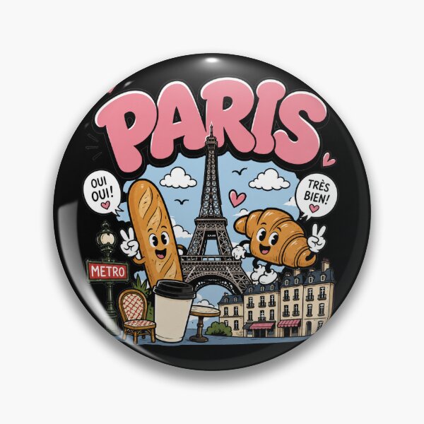 Item preview, Paris city cartoon designed and sold by J. K..
