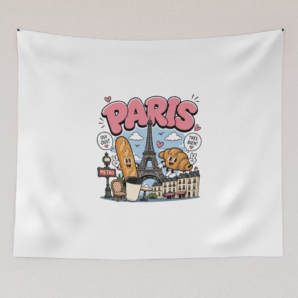 Item preview, Paris city cartoon designed and sold by J. K..